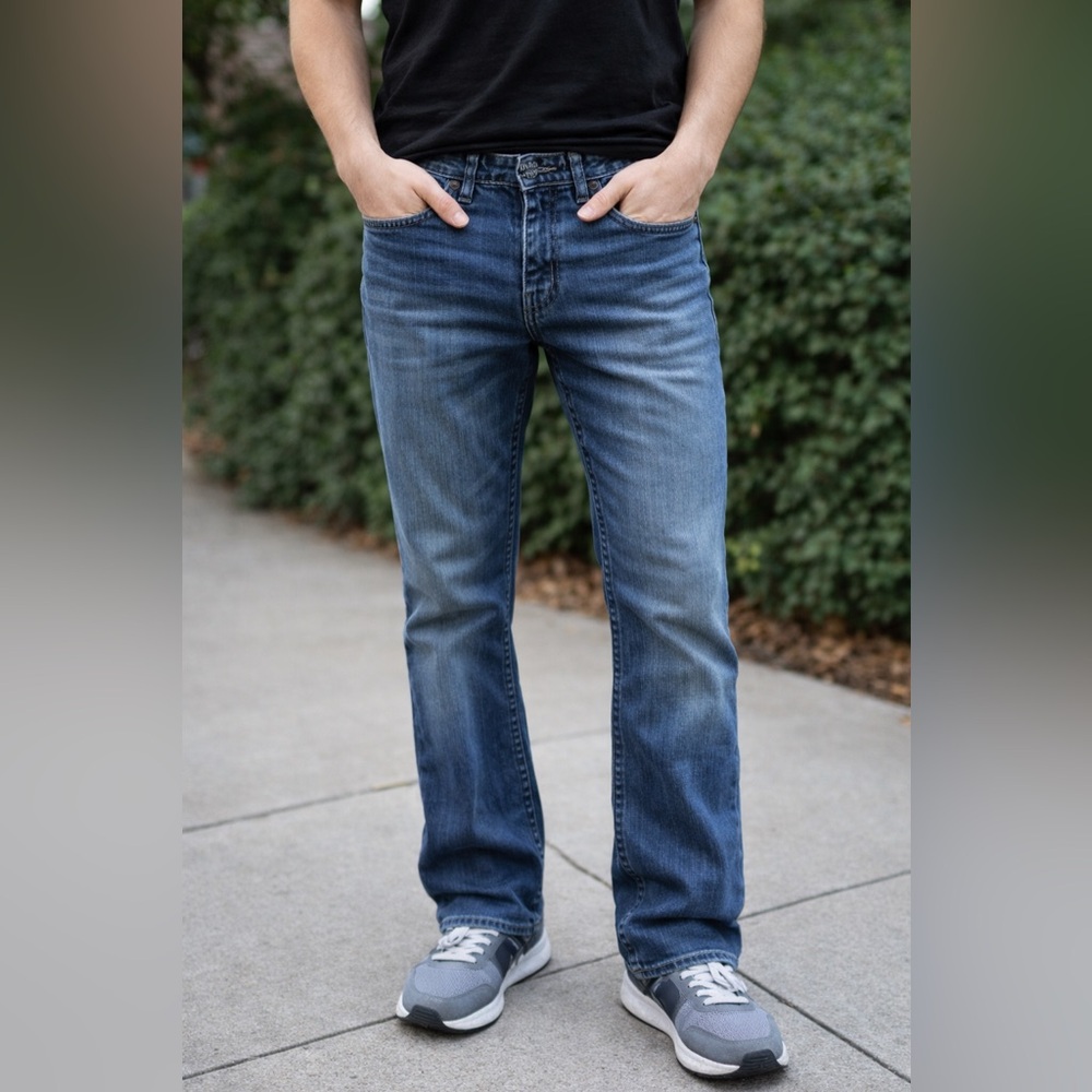Calvin Klein Jeans Men’s Modern Bootcut – W30 L32 – Blue Wash